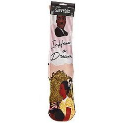 Martin Luther King Unisex Socks - Polyblend Fabric Ribbed Cushioned Heel One Size Fits All