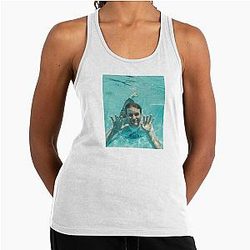 Mac Demarco poster Racerback Tank Top