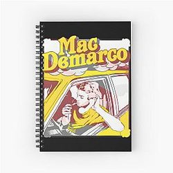 Mac DeMarco Car Graphic Art Merch By Amazon Redbubble Teepublic Limited Edition Perfect Gift F Spiral Notebook