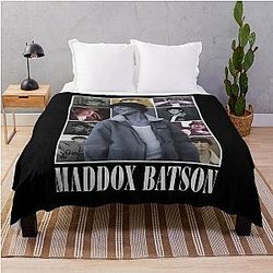 Maddox Batson Vintage 90s Pop Country Concert Tour Throw Blanket