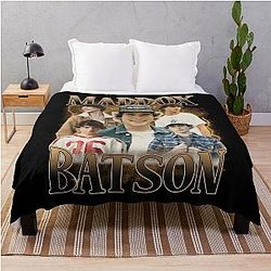Maddox Batson Vintage 90s Pop Country Concert 2025 Tour Throw Blanket