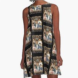 Maddox Batson Vintage 90s Pop Country Concert Tour A-Line Dress
