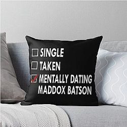 Mentally Dating Maddox Batson Throw Pillow