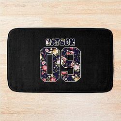 Maddox Batson Floral Jersey Classic T-Shirt Bath Mat