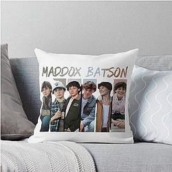 Stylized Maddox Batson Portrait Art Throw Pillow