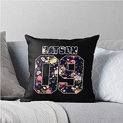 Maddox Batson - Floral Jersey Classic T-Shirt Throw Pillow