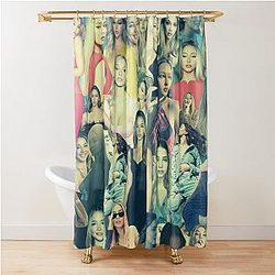 Madelyn Cline Super Fine Aesthetic Collage Shower Curtain