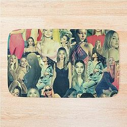 Madelyn Cline Super Fine Retro Aesthetic Collage Bath Mat