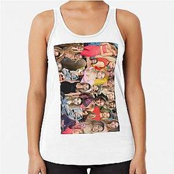 Madelyn Cline Lateral Beautiful Actress Collage 1 Racerback Tank Top