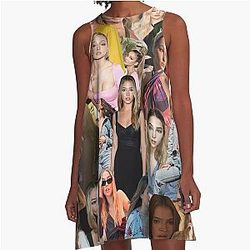 Madelyn Cline Super Fine Actress Aesthetic Collage - 1 Line Dress