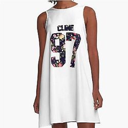 Madelyn Cline Floral A-Line Dress
