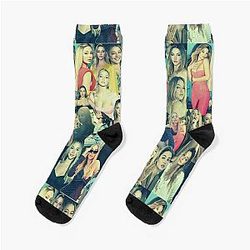 Madelyn Cline Super Fine Retro Aesthetic Collage - 4 Socks