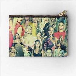 Madelyn Cline Super Fine Collage 4 Zipper Pouch