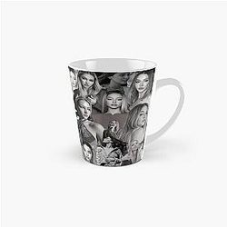 Madelyn Cline Super Fine Black and White Aesthetic Collage 2 Tall Mug