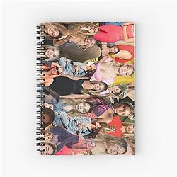 Madelyn Cline Lateral Beautiful Actress Collage Spiral Notebook
