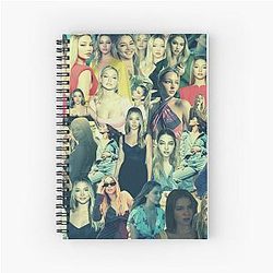 Madelyn Cline Super Fine Retro Aesthetic Collage Spiral Notebook