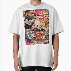 Madelyn Cline Lateral Beautiful Actress Aesthetic Collage Oversized T-Shirt