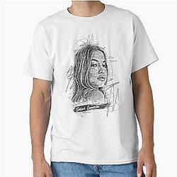 Sarah Cameron Abstract Sketch Art Madelyn Cline T-Shirt