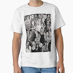 Madelyn Cline Super Fine Black and White Aesthetic Collage Classic T-Shirt