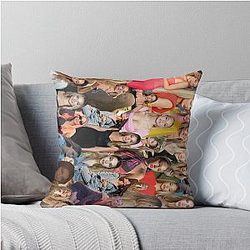 Madelyn Cline Lateral - Beautiful Actress Aesthetic Collage Throw Pillow