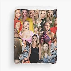 Madelyn Cline Super Fine Actress Aesthetic Collage Duvet Cover
