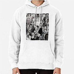 Madelyn Cline Super Fine Black White Aesthetic Collage 2 Pullover Hoodie
