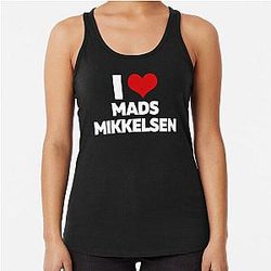 I Love Mads Mikkelsen Racerback Tank Top