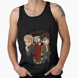 Beautiful Hannigram Mads Mikkelsen Hannibal Gift for Fans Tank Top