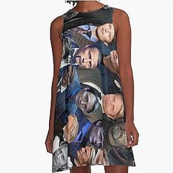 Mads Mikkelsen Photo A Line Dress