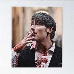 Mads Mikkelsen Smoking Poster