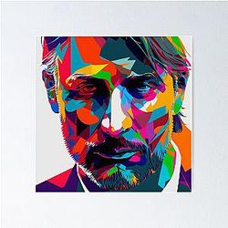 Mads Mikkelsen Art Poster