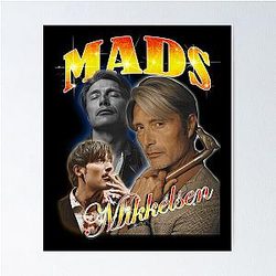 Mads Mikkelsen Bootleg Design Poster