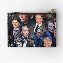 Mads Mikkelsen Photo Zipper Pouch