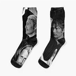 Mads Mikkelsen Black Socks