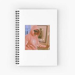 Mads Mikkelsen Pink Hoodie Aesthetic Notebook