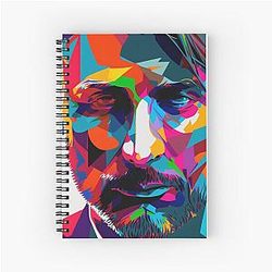 Mads Mikkelsen Art Spiral Notebook