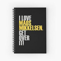 I love Mads Mikkelsen Spiral Notebook