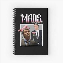 Mads Mikkelsen Spiral Notebook