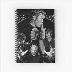 Mads Mikkelsen Black Spiral Notebook