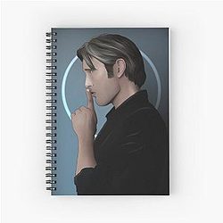 Mads Mikkelsen Spiral Notebook