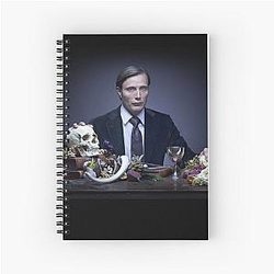 Mads Mikkelsen Hannibal Spiral Notebook