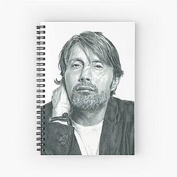 Mads Mikkelsen Spiral Notebook