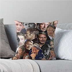 Mads Mikkelsen Photo Throw Pillow