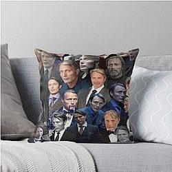 Mads Mikkelsen Throw Pillow