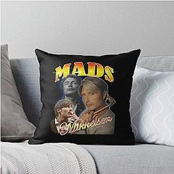 Mads Mikkelsen Design Throw Pillow
