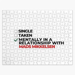 Mentally in a relationship with Mads Mikkelsen Jigsaw Puzzle
