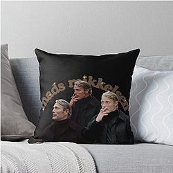 Mads Mikkelsen Throw Pillow