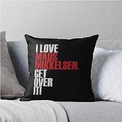 I love Mads Mikkelsen Throw Pillow