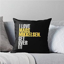 I Love Mads Mikkelsen Throw Pillow