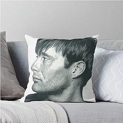 Mads Mikkelsen Throw Pillow